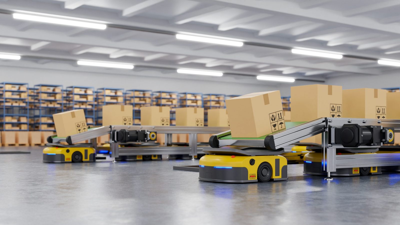 Robots efficiently sorting hundreds of parcels per hour(Automate