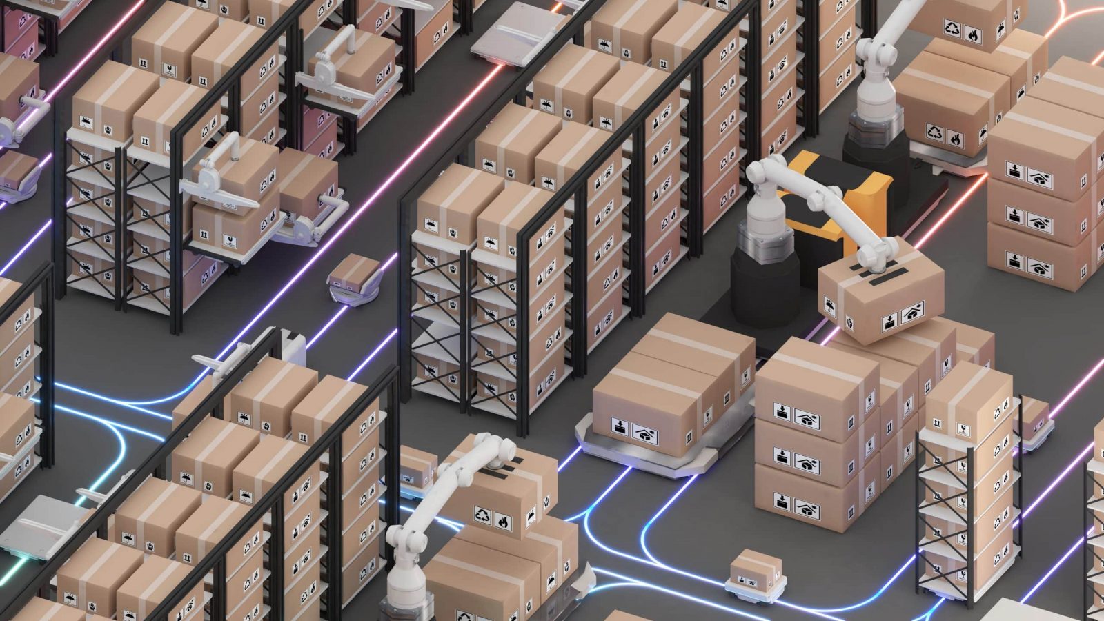 Warehouse management with automated robotics,The transport vehic