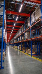 pallet racking and ASRS in temperature-controlled facility