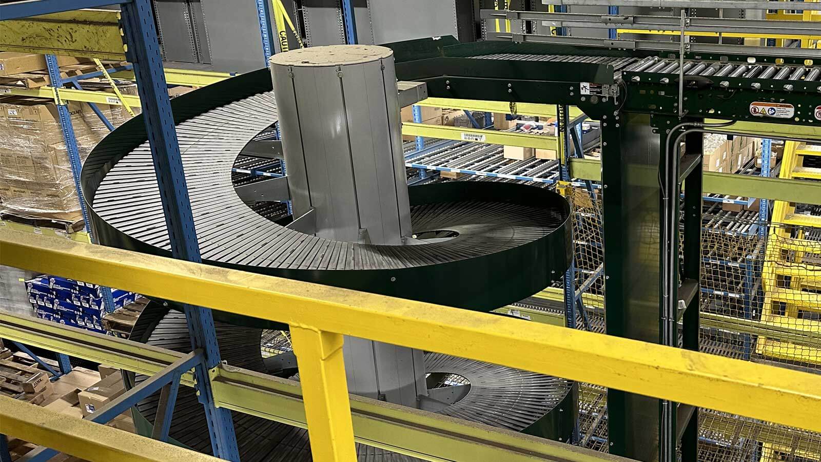 Multi-level pick module with Spiral Conveyor System