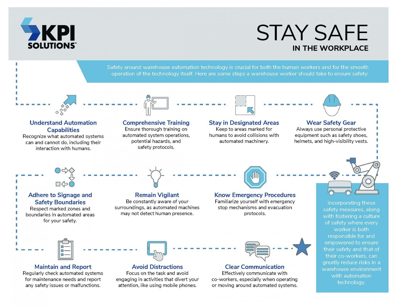 10 Safety Tips for Warehouse Automation Programs - KPI Solutions