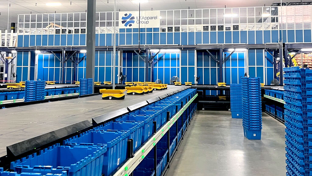 LT Apparel Group ASRS Pick-to-Light Totes