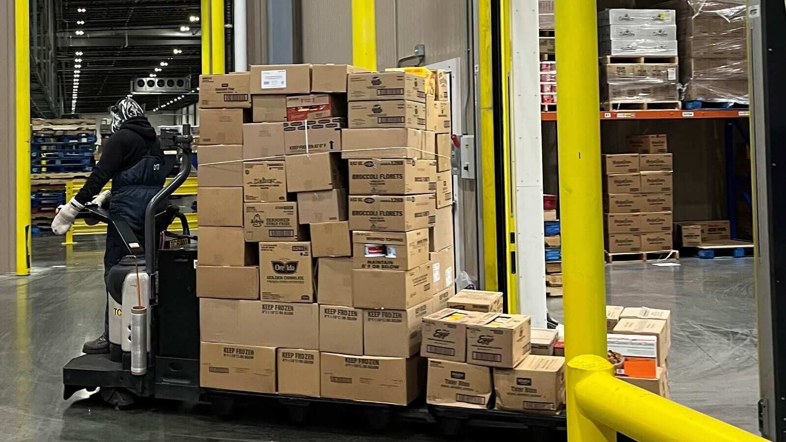 Frozen Food in Warehouse